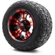 MODZ 12" Vampire Red and Black Wheels & Off-Road Tires Combo