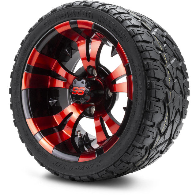 MODZ 12' Vampire Red and Black - Tire and Wheel Combo