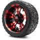 MODZ 12" Vampire Red and Black Wheels & Off-Road Tires Combo