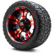 MODZ 12" Vampire Red and Black Wheels & Off-Road Tires Combo