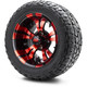 MODZ 12" Vampire Red and Black Wheels & Off-Road Tires Combo