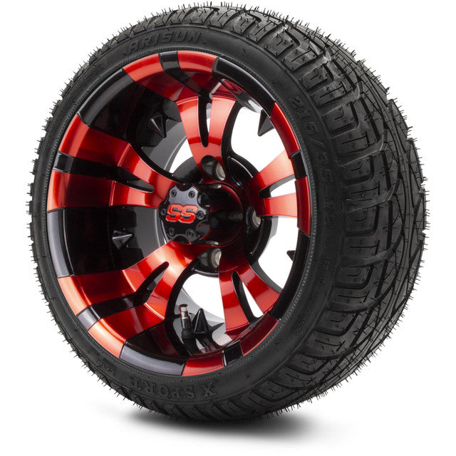 MODZ 12' Vampire Red and Black - Tire and Wheel Combo