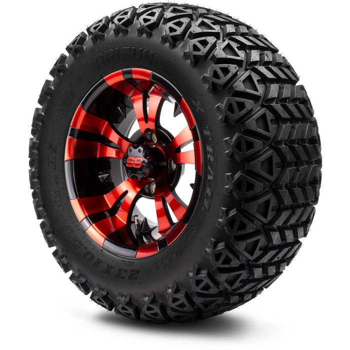 MODZ 12' Vampire Red and Black - Tire and Wheel Combo