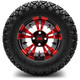 MODZ 12" Vampire Red and Black Wheels & Off-Road Tires Combo