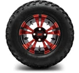 MODZ 12" Vampire Red and Black Wheels & Off-Road Tires Combo