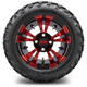 MODZ 12" Vampire Red and Black Wheels & Off-Road Tires Combo