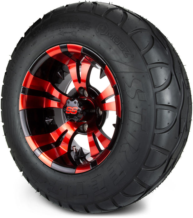 MODZ 12' Vampire Red and Black - Tire and Wheel Combo