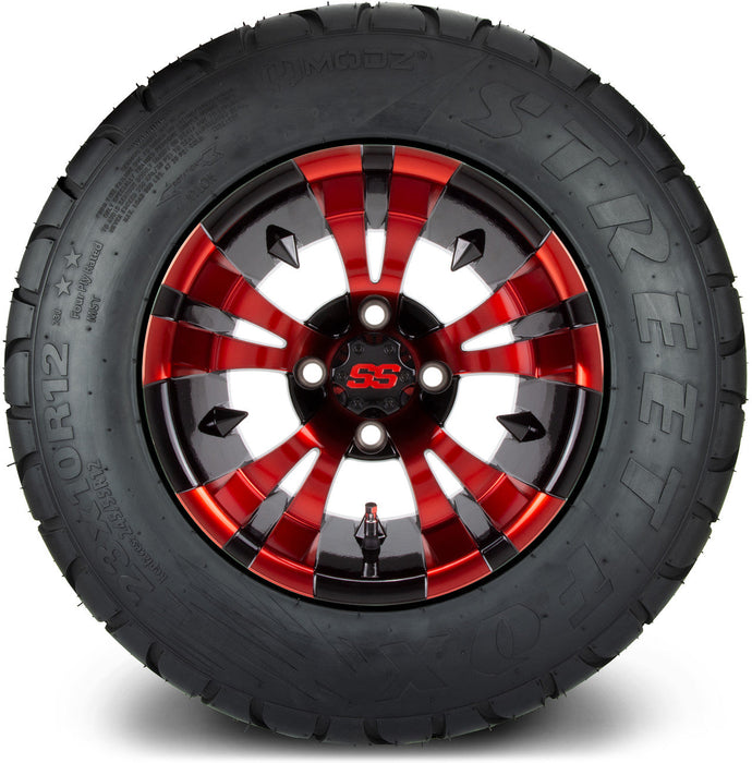 MODZ 12' Vampire Red and Black - Tire and Wheel Combo