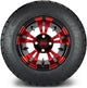 MODZ 12" Vampire Red and Black Wheels & Street Tires Combo