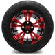 MODZ 12" Vampire Red and Black Wheels & Off-Road Tires Combo