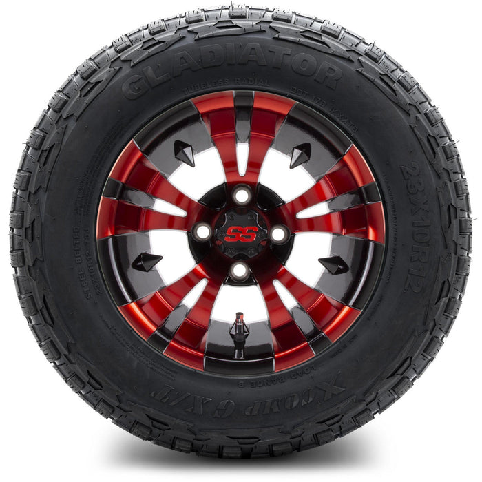 MODZ 12' Vampire Red and Black - Tire and Wheel Combo