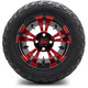 MODZ 12" Vampire Red and Black Wheels & Off-Road Tires Combo