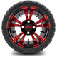 MODZ 12" Vampire Red and Black Wheels & Off-Road Tires Combo