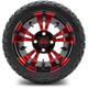 MODZ 12" Vampire Red and Black Wheels & Off-Road Tires Combo