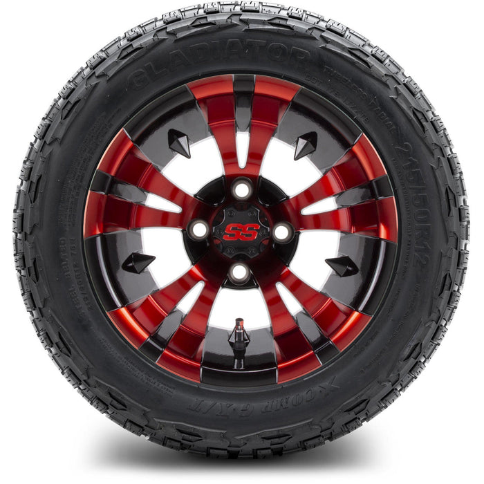 MODZ 12' Vampire Red and Black - Tire and Wheel Combo