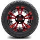 MODZ 12" Vampire Red and Black Wheels & Off-Road Tires Combo