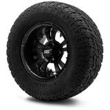 MODZ® 12" Vampire Matte Black - Lifted Tires and Wheels Combo
