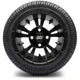 MODZ 12" Vampire Matte Black Wheels & Street Tires Combo