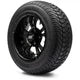 MODZ 12" Vampire Matte Black Wheels & Street Tires Combo