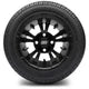 MODZ 12" Vampire Matte Black Wheels & Street Tires Combo