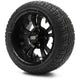 MODZ 12" Vampire Matte Black Wheels & Street Tires Combo