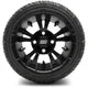 MODZ 12" Vampire Matte Black Wheels & Street Tires Combo