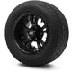 MODZ 12" Vampire Matte Black Wheels & Street Tires Combo
