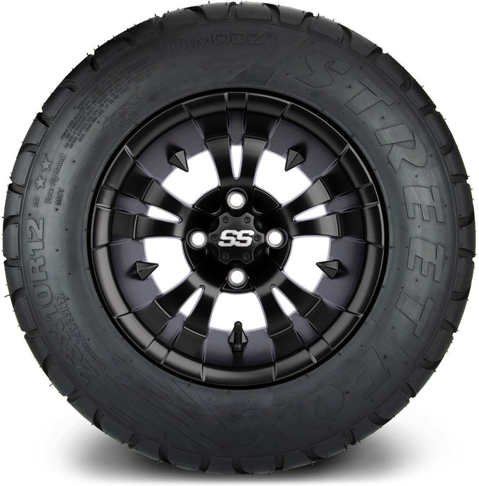 MODZ 12' Vampire Matte Black - Tire and Wheel Combo