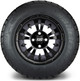 MODZ® 12" Vampire Matte Black - Lifted Tires and Wheels Combo