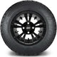 MODZ 12" Vampire Matte Black Wheels & Street Tires Combo
