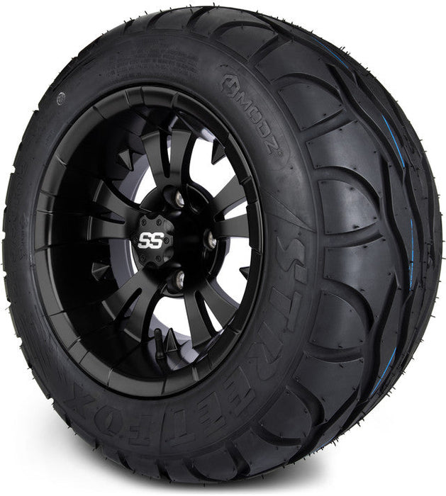MODZ 12' Vampire Matte Black - Tire and Wheel Combo