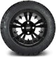 MODZ 12" Vampire Matte Black Wheels & Street Tires Combo