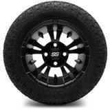 MODZ® 12" Vampire Matte Black - Lifted Tires and Wheels Combo