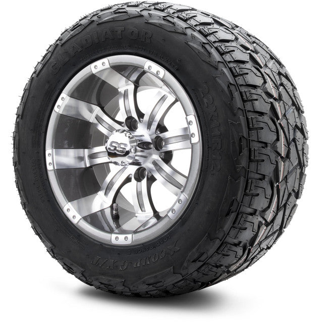 MODZ 12' Tempest Gunmetal - Tire and Wheel Combo