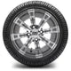 MODZ 12" Tempest Gunmetal Wheels & Street Tires Combo