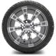 MODZ 12" Tempest Gunmetal Wheels & Street Tires Combo
