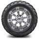 MODZ® 12" Tempest Gunmetal Wheels & Off-Road Tires Combo