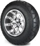 MODZ 12" Tempest Gunmetal Wheels & Street Tires Combo