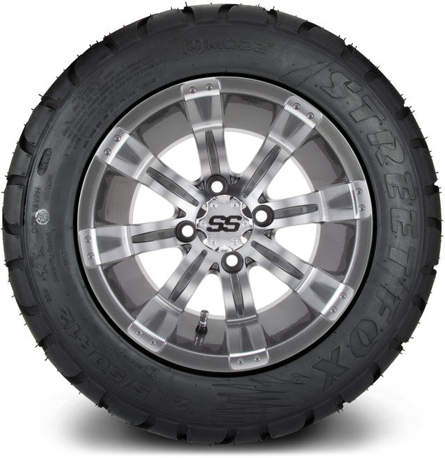 MODZ 12' Tempest Gunmetal - Tire and Wheel Combo