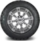MODZ 12" Tempest Gunmetal Wheels & Street Tires Combo