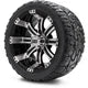 MODZ 12" Tempest Machined Black Wheels & Off-Road Tires Combo