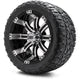 MODZ 12" Tempest Machined Black Wheels & Off-Road Tires Combo