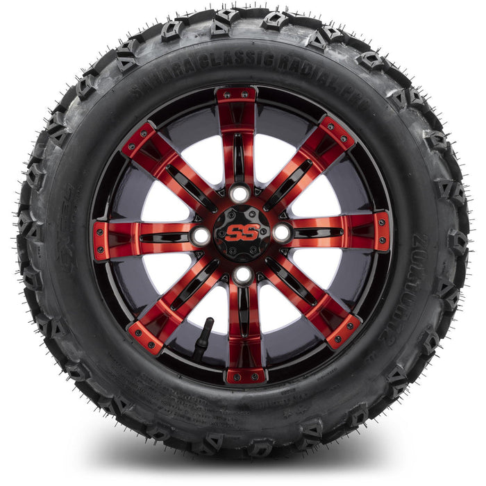 MODZ 12' Tempest Red & Black - Tire and Wheel Combo