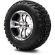 MODZ 12" Storm Trooper Machined Black Wheels & Off-Road Tires Combo