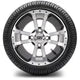 MODZ 12" Storm Trooper Machined Black Wheels & Street Tires Combo