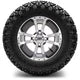 MODZ 12" Storm Trooper Machined Black Wheels & Off-Road Tires Combo