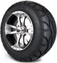 MODZ 12" Storm Trooper Machined Black Wheels & Street Tires Combo