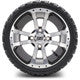 MODZ 12" Storm Trooper Machined Black Wheels & Off-Road Tires Combo