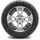 MODZ 12" Storm Trooper Machined Black Wheels & Off-Road Tires Combo