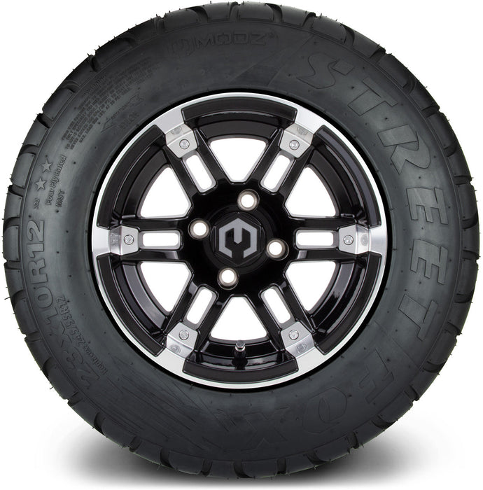 MODZ 12' Aftershock Machined Black - Tire and Wheel Combo